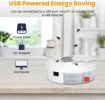 USB Powered Electric Fly Trap Automatic Flycatcher Rotating Fly Pest Repellent Tool For Home Kitchen Restaurant - White