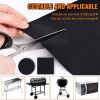 5pcs Non-stick BBQ Grill Mat Baking Mat BBQ Tools Cooking Grilling Sheet Heat Resistance Easily Cleaned Kitchen Tools, 15.75*12.99inch - Black -