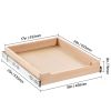 Pull Out Cabinet Organizer, 17"W x 21"D Cabinet Drawer, Soft Close Slide out Shelf, Heavy-Duty Sliding Wood Drawer, Bottom and Side Assembly Base
