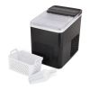 Countertop Ice Maker, Rich Black, 9 Bullet Cubes, 2 Ice Sizes, 26 lbs/24H with Removable Washable Tray Scoop, with Self-Cleaning Function - 1 Pack