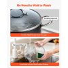 Aluminum Stock Pot, 8-Quart Nonstick Ceramic Coated Pot with Glass Lid, PFOA-Free, PFAS-Free, Compatible with Gas Stoves, Induction Cooktops,