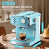 20 Bar Espresso Machine for home- Professional Compact Espresso Maker with Milk Frother Steam Wand, Pressure Gauge & 54oz Large Water Tank, Low