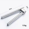 Kitchen Garlic Press with Soft, Easy to Squeeze Ergonomic Handle - Garlic Mincer Tool with Sturdy Design Extracts More Garlic Paste - Silver