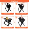 Portable Charcoal Grill - Mini BBQ Grill - black