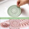 Bathroom Hair Sink Filter Floor Drain Strainer Water Hair Stopper Bath Catcher Shower Cover Clog Kitchen Sink Anti-blocking - Pink