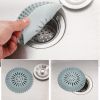 Bathroom Hair Sink Filter Floor Drain Strainer Water Hair Stopper Bath Catcher Shower Cover Clog Kitchen Sink Anti-blocking - Pink