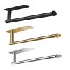Kitchen Towel Holder, Cabinet Wall Mount Rack, Adhesive Tissue Holder, Tissue Roll Holder - Golden