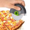 1pc Stainless Steel Round Wheel Cutter With Lid For Cake, Bread, And Pies - Kitchen Baking Tool With Roulette Roller, Suitable For Home Kitchen