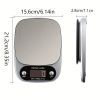 Kitchen Electronic Scale, Food Cooking Digital Electronic Scale, Jewelry Scale, Balancing Scale, Baking Scale, Coffee Scale - 5000g-0.1g Without
