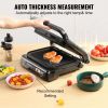 7 IN 1 Commercial Electric Griddle, 14.4" 1800W Indoor Countertop Grill, Restaurant Teppanyaki Grill with Non Stick Iron Cooking Plate, 0-446
