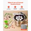 Canning Supplies Starter Kit, 11 Pieces Stainless Steel Water Bath Canning Kit for Beginners, Canning Tools Set: Pot, Rack, Lid, Ladle, Funnel,
