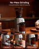 Coffee Grinder with Anti Static, Burr Coffee Bean Grinder for Home Use with 48 Precise Grind Settings, Detachable Funnel Stand for