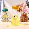 1 PCS 20 OZ Green Little Bear Glass Straw Cup High Borosilicate Heat-resistant Glass Cup For Juice, Milk and Cold drinks - Green