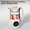 8 in 1 Automatic Nut Milk Maker Machine,35oz Multi-Functional Soy Milk Maker with 10 Blades, Plant-Based, Oat, Almond, Dairy Free Beverages with