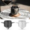 1 Pc Portable Foldable Coffee Filter Stainless Steel Easy Clean Reusable Coffee Funnel Paperless Pour Over Holder Coffee Dripper - White