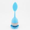 1pc/7pcs Tea Infuser Silicone Handle Stainless Steel Strainer Drip Tray Included - Loose Tea Steeper - 1 Pack Yellow