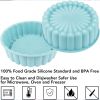 Silicone Round Pan Charlotte Cakes Baking Pan Sponge Flan Mold Strawberry Shortcake Baking Pan Kitchen Silicone Moulds - gray