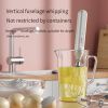 Electric Milk Frother Handheld Egg Beater Coffee Milk Drink Egg Mixer Foamer Foamer Household Kitchen Cooking Tool - Black