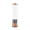 1PCS Electric Grinder Built In Light Adjustable Grind Size Stainless Steel Mill For Salt Pepper Spices Kitchen Tools - rose black gold
