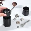 Portable Manual Coffee Bean Grinder High Quality CNC Stainless Precision Steel Core Bean Crusher Kitchen Supplies - black 5 Stars