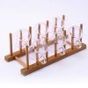 1pc Bamboo Dish Plate Bowl Drainer Storage, Cup Book Pot Lid Cutting Board Drying Rack, Stand Drainer Storage Holder Organizer Kitchen Cabinet,
