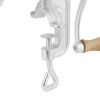 Manual Meat Grinder, Heavy Duty Cast Iron Hand Meat Grinder with Steel Table Clamp, Meat Mincer Sausage Maker with 1 Cutting Blade, 2 Cutting