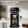 20 BAR Slim Vertical Espresso Machine with Milk Frother, Built-in Cup Warmer, 43 OZ Detachable Tank, for Rich Espresso, Americano, Latte, Compact