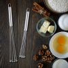 1pc Stainless Steel Egg Whisk Manual Whisk Whisk Set Kitchen Whisk For Cooking, Mixing, Beating, Stirring - 10 Inches