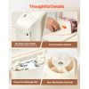 Meat Slicer, 6.7" Foldable Electric Cutter with Dual Security Lock, 0-0.59" Adjustable Thickness, Easy to Clean, 180W Home Food-Slicer for Frozen