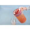 (2 pack)Simply Pour Clear/Red Pitcher Plastic 1 gal - 2
