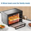 XL Toaster Oven, 34QT, 6-Slice Capacity, Black, 1500W, Bake Toast Broil - 1 Pack