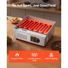 Commercial Electric Griddle, 17.72 x 11.81 inch, 1750W, 122-570°F Adjustable Temp Control, Stainless Steel Countertop Flat Top Grill with 2