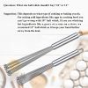 1pc Stainless Steel Egg Whisk Manual Whisk Whisk Set Kitchen Whisk For Cooking, Mixing, Beating, Stirring - 12 Inches