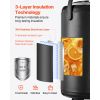 Insulated Beverage Dispenser, 3.2 Gal/12L Stainless Steel Thermal Drink Server with Spigot & Temp Display, Suitable for Hot and Cold Drinks, for